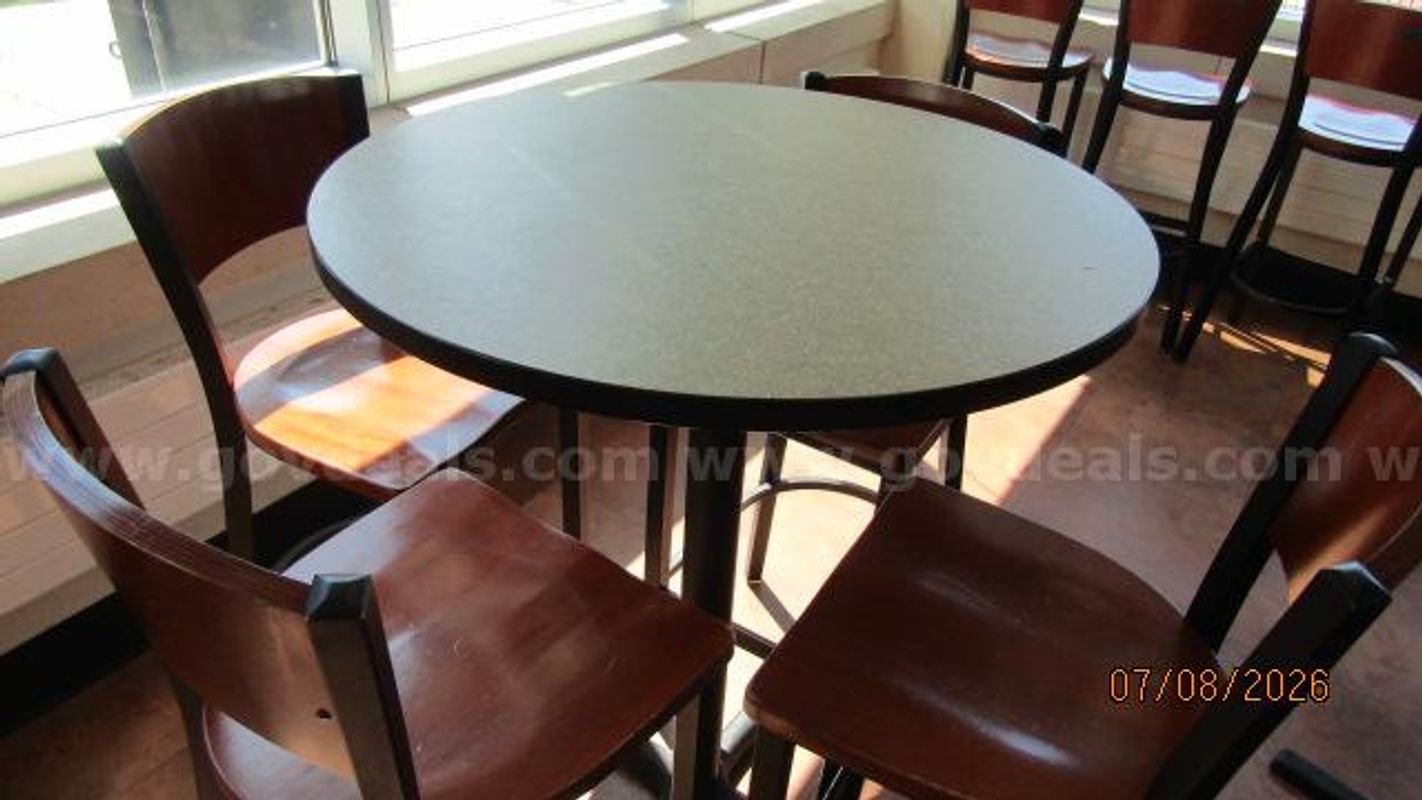 High top table & chairs