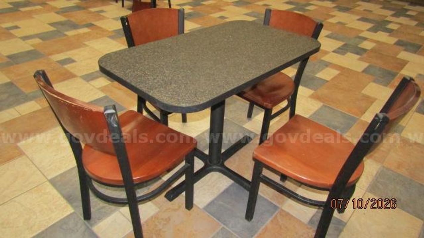 Tables and chairs