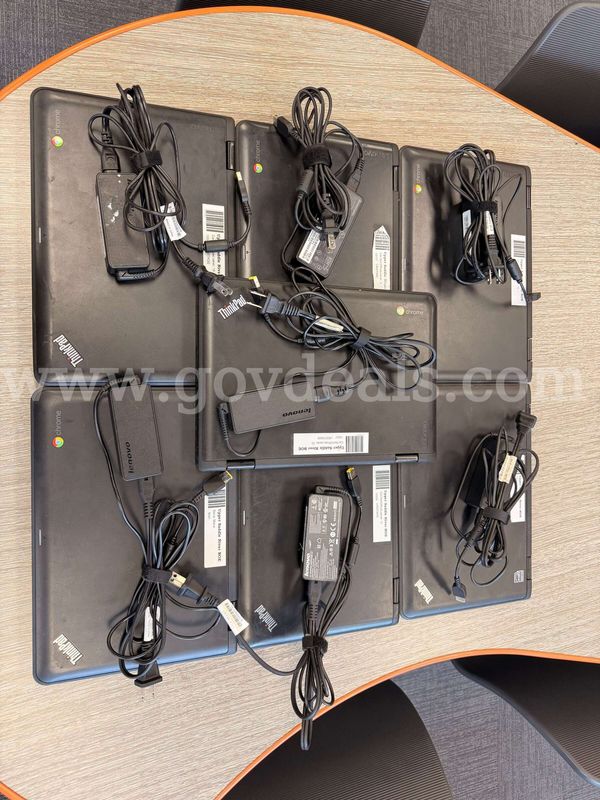 Lot of 7 Lenovo ThinkPad Chromebooks