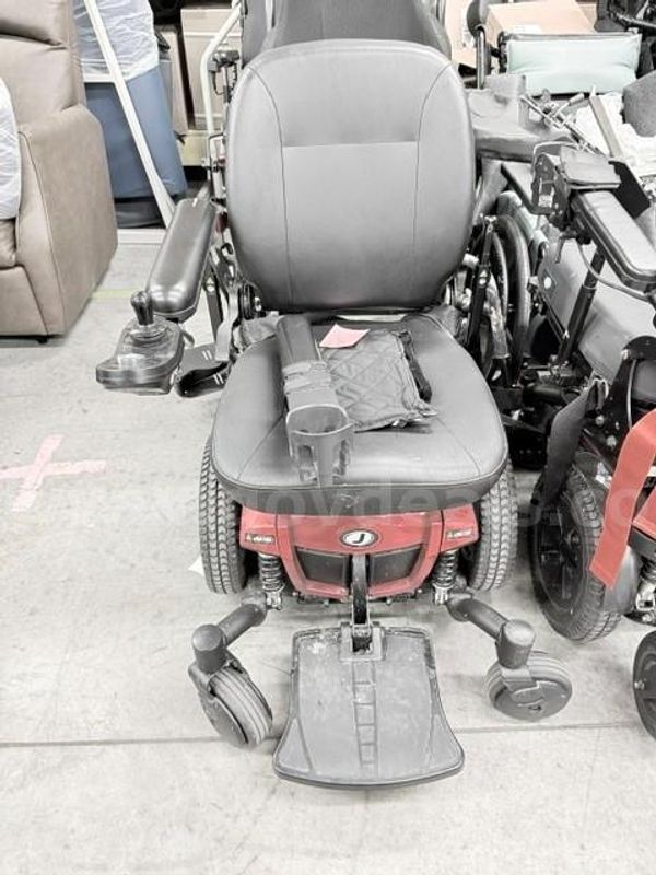 Lot of (1) Red J600 Power Wheelchair.