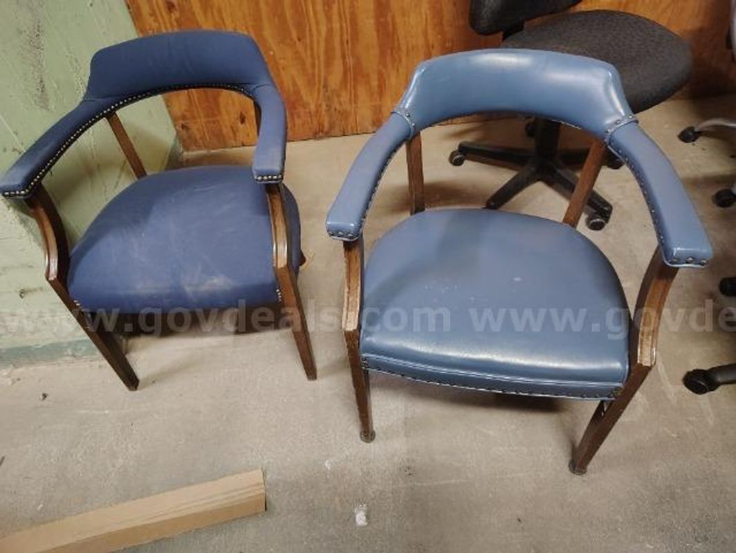 Lot of (2) Blue Chairs.