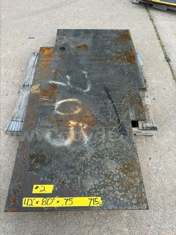 Lot 2 of (12) Various Steel Plates.