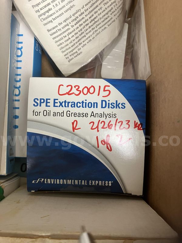 Turbidity/Oil & Grease Miscellaneous Supplies