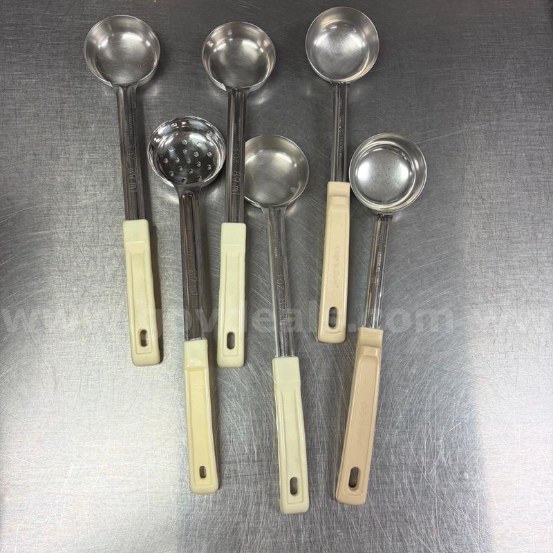 5 solid spoodles plus 1 slotted spoodle- 3 oz ea