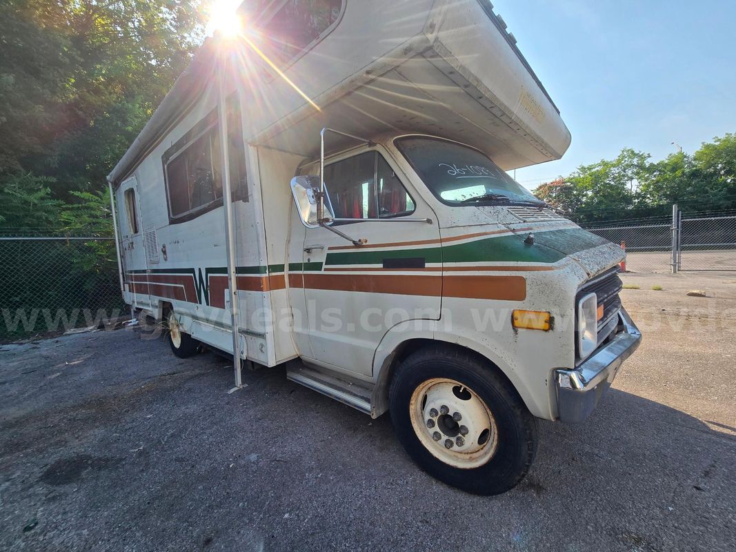 1978 Dodge Mini Winni RV Camper OPERATIONAL CONDITION UNKNOWN