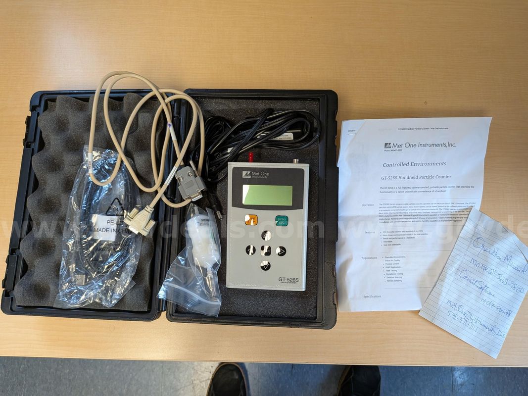 Handheld particle counter