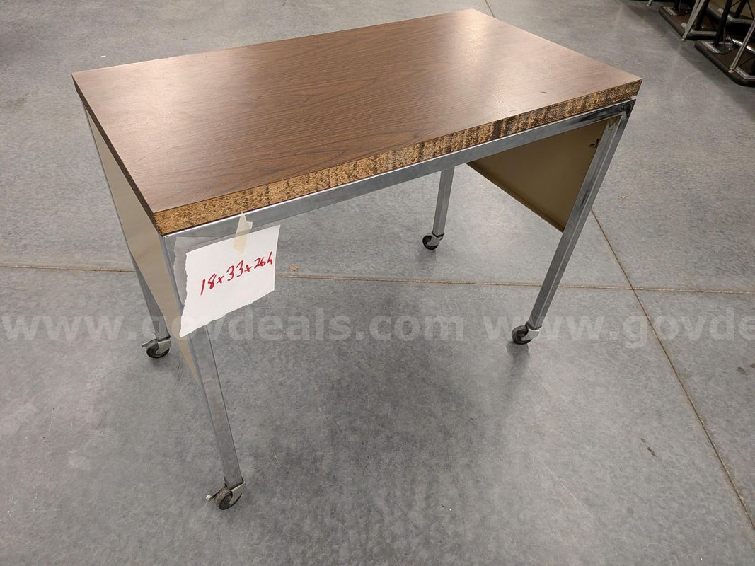 Small rolling side table 18x33x26h