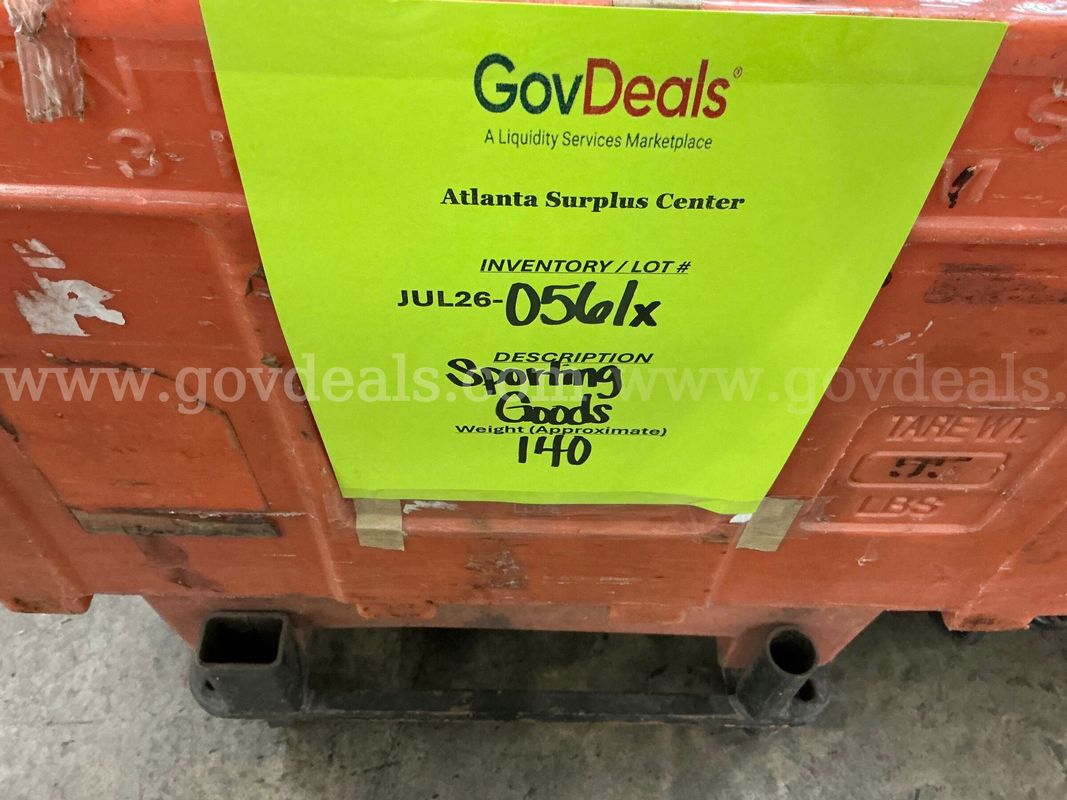 Sporting Goods: (JUL26-0561X)