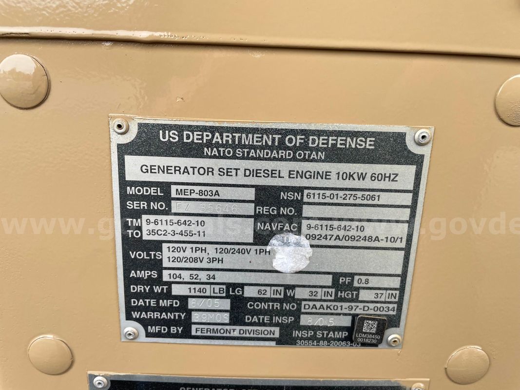 10KW 60HZ Generator