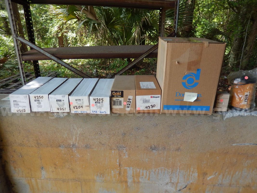 Used (10) Assorted Car Air And Fuel Filters Listed Below
