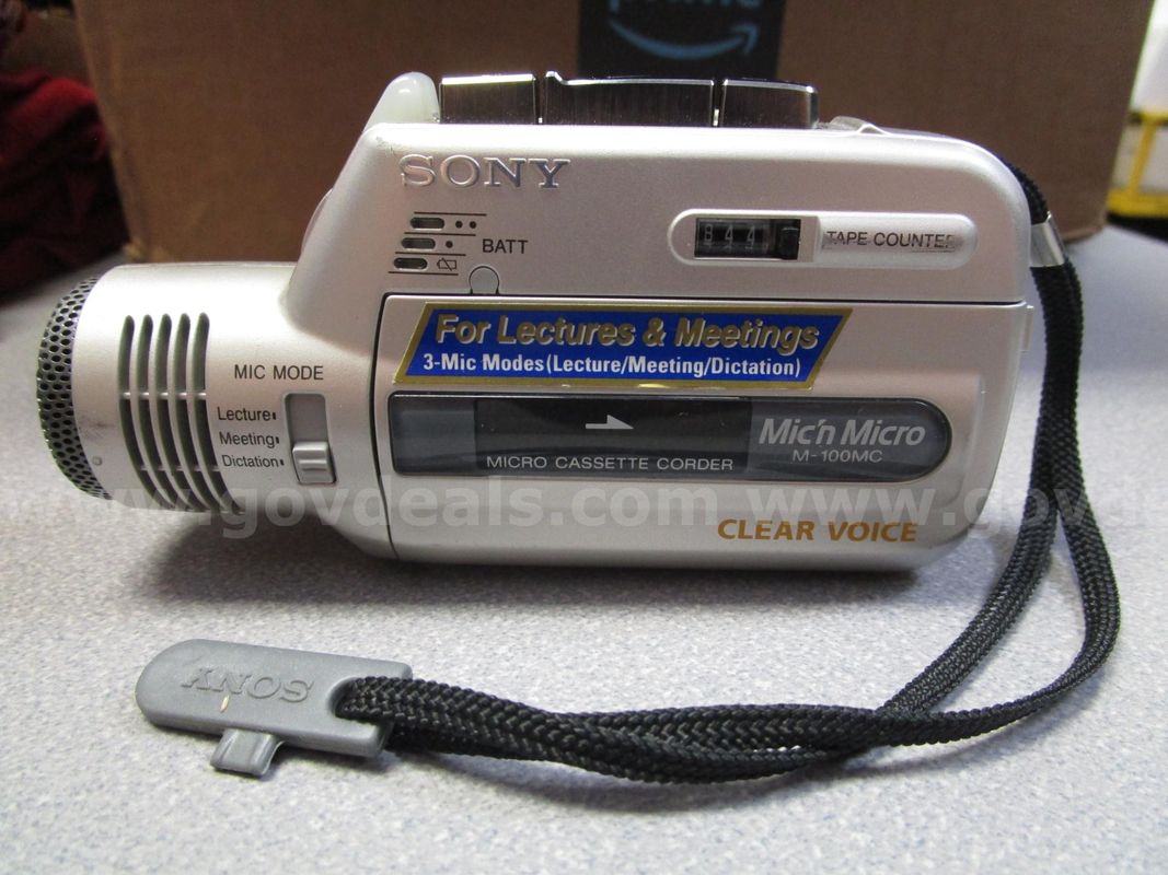 (1) Used Sony Mic'N Micro Cassette Corder, M-100mc