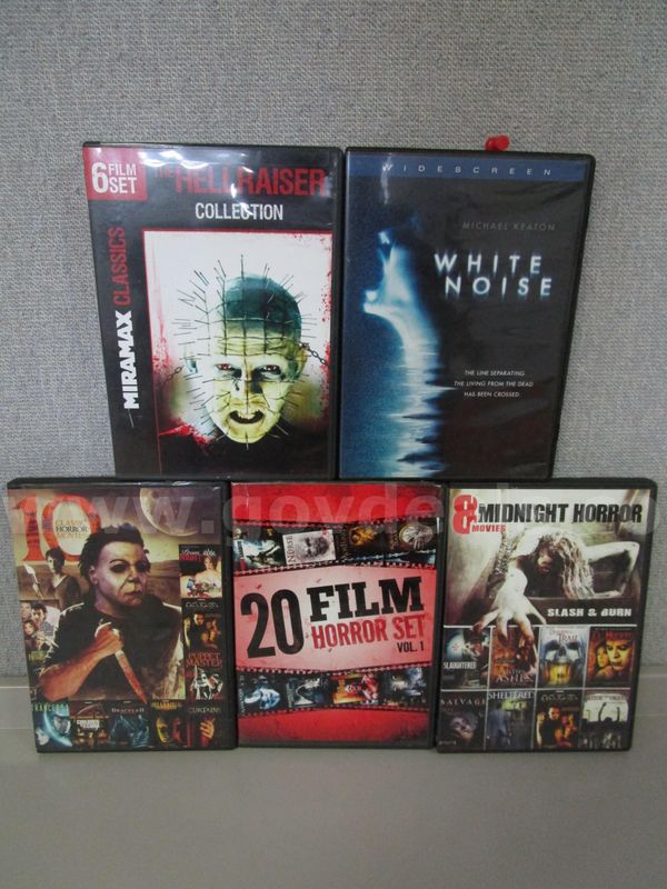 Set Of Classic Horror Movie Dvds