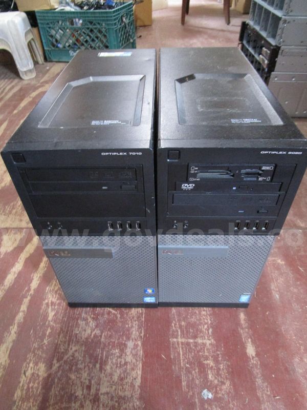 (1) USED DELL OPTIPLEX 9020, i7vPro; (1) USED DELL OPTIPLEX 7010, i5