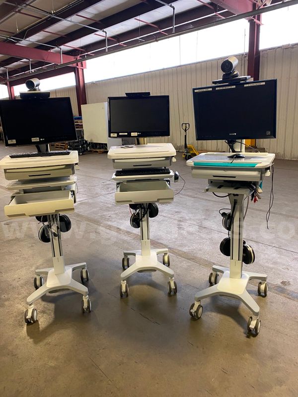 3 Ergotron Tele Med Cart