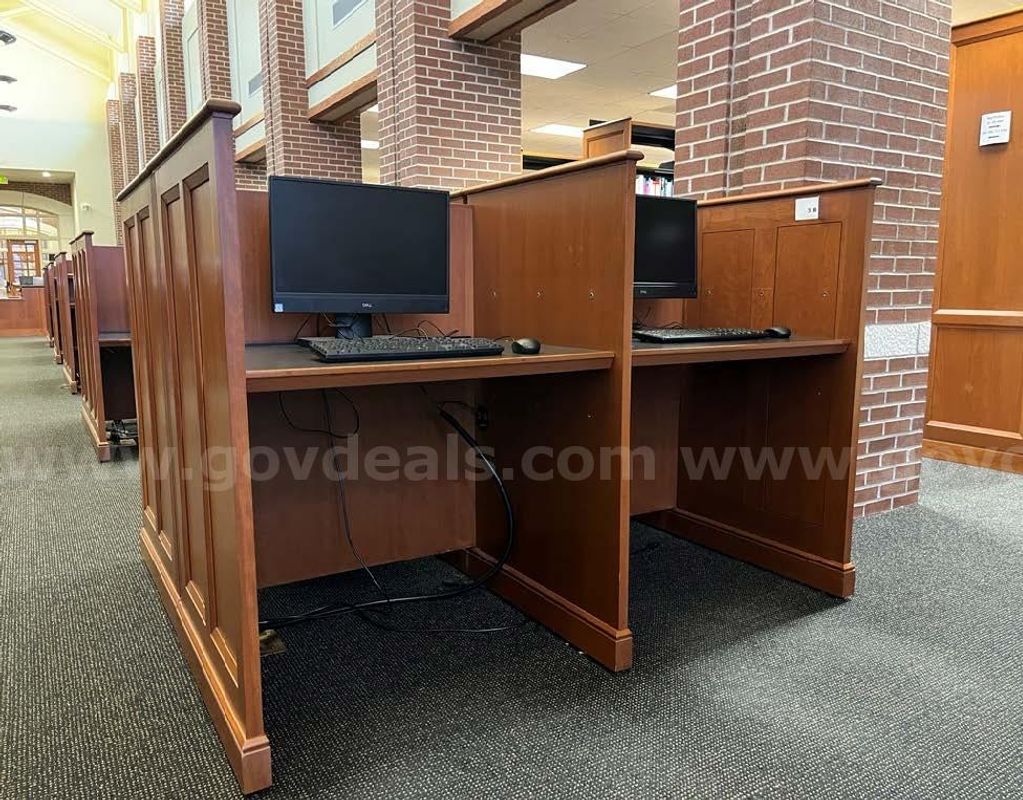 Lot of Eight 4-Pod Study Carrels Only X.SC.01