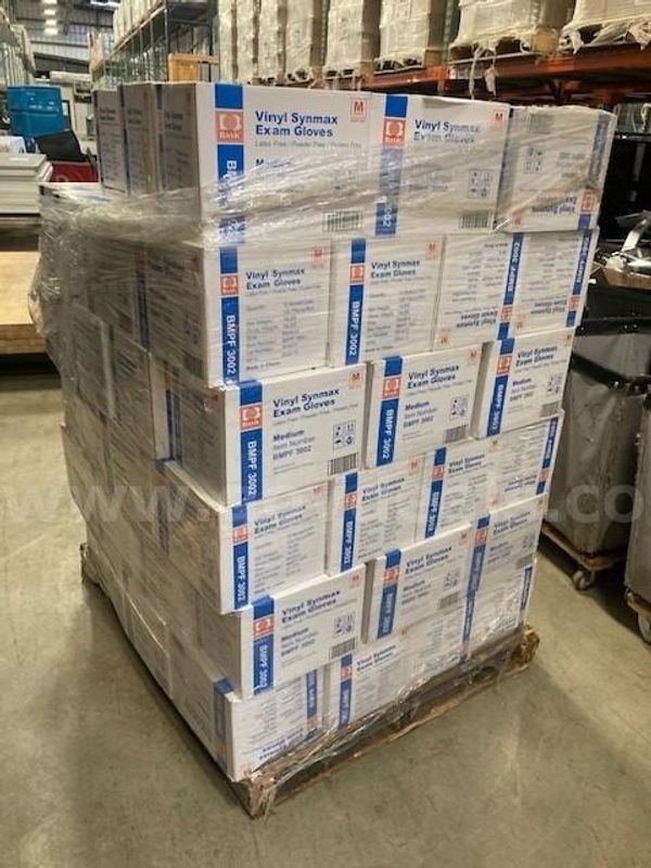 Pallet of Rubber Gloves