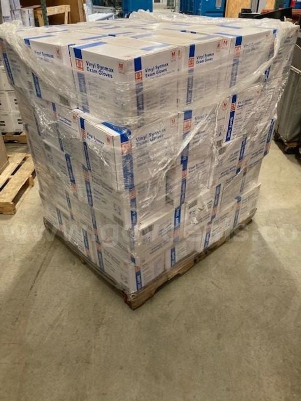 Pallet of Rubber Gloves