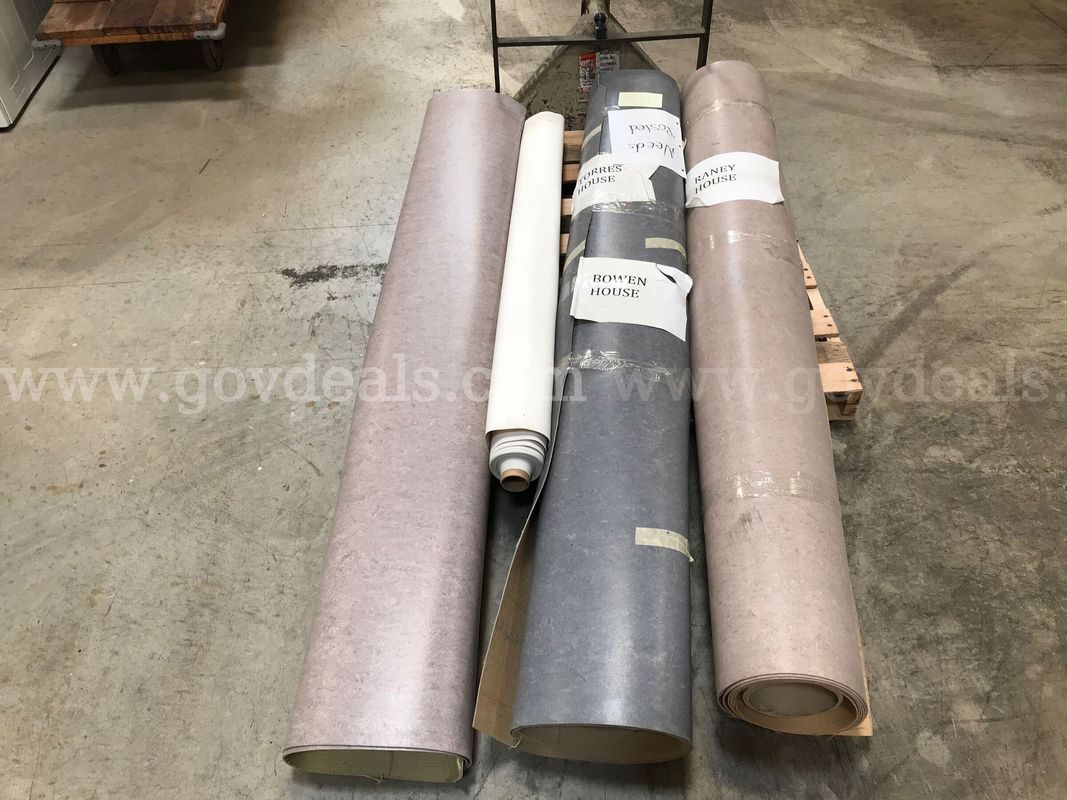 Assorted Rolls of Commercial Vinyl Flooring / Linoleum