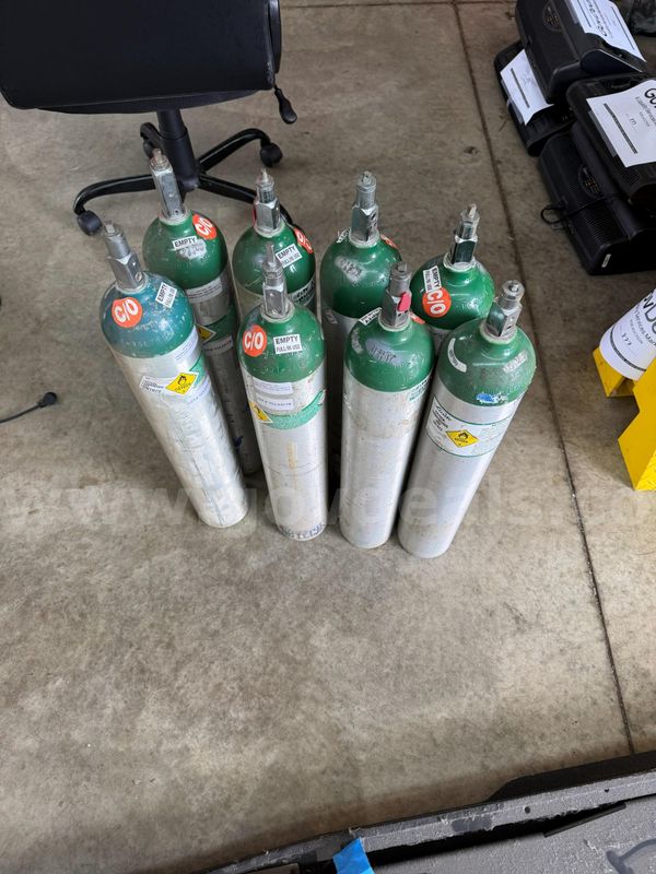 Lot of (8) Oxygen Bottles