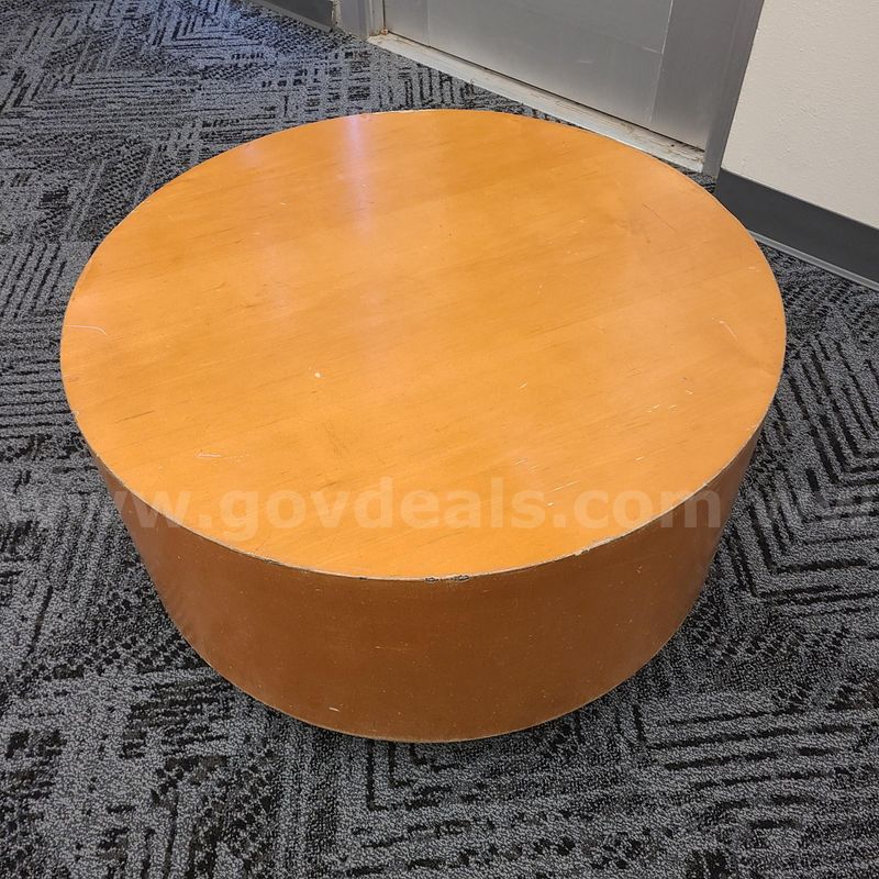 3 Wooden Round End Tables