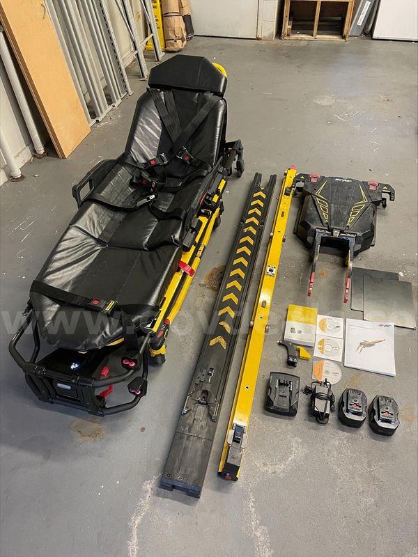 Stryker Power-Pro XT cot and Stryker Power-LOAD cot loading