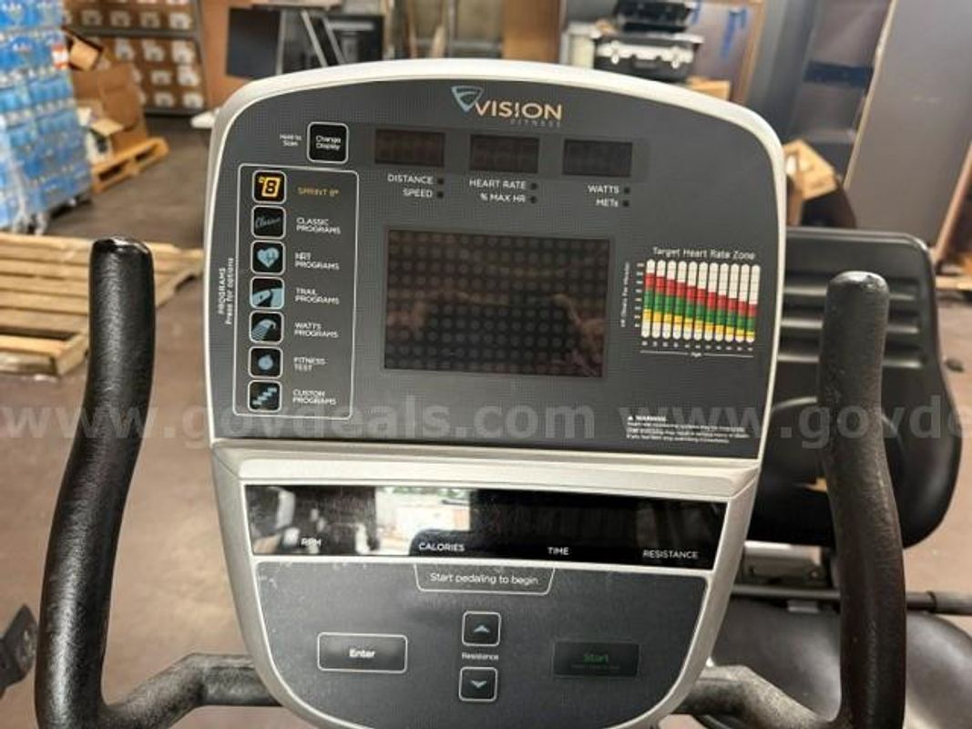 Two Stationary Recumbent Bikes