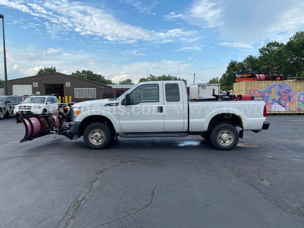 2015 Ford F-250 SD XL SuperCab 4WD with Snow Plow & Salt Spreader