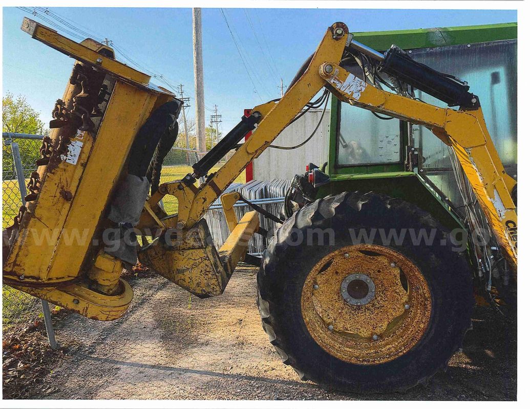 Used John Deere 5410 Side Arm Mower with Tiger Flail Mower