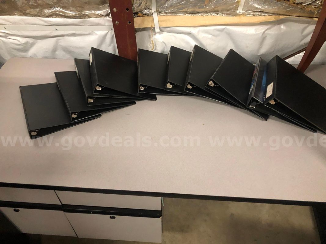Lot of 10 - 1 1/2 inch 3-Ring Binders