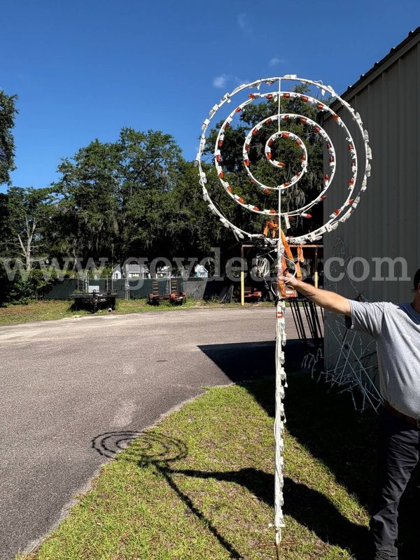 Lot of Municipal Holiday Light Decorations - (2) Lollipops