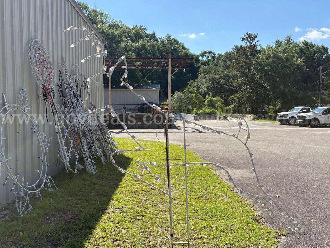Lot of Municipal Holiday Light Decorations - (3) Deer
