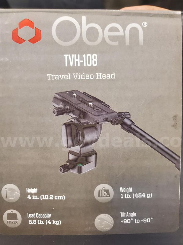 Oben TVH-108 Travel Video Head! Complete with box!