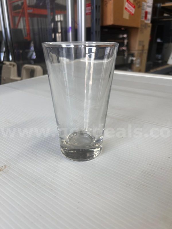 Bulk Glass Pint Cups with Cambro Racks & Metro Dollies