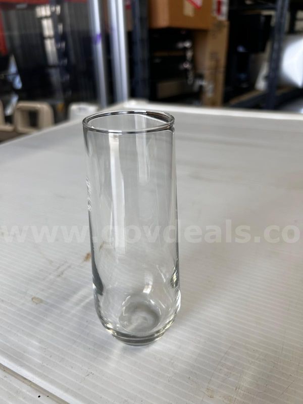 Bulk Glass Champagne Flutes with Cambro Racks & Metro Dollies