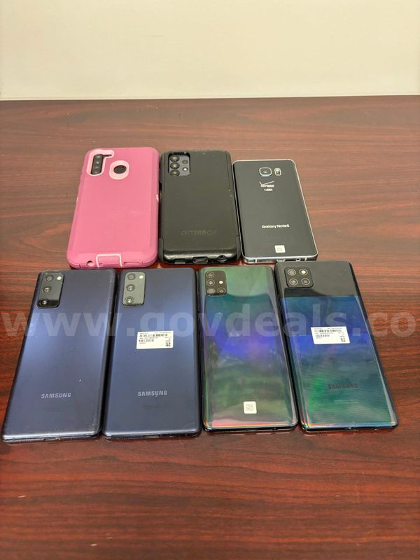 Lot of 7 Android Phones