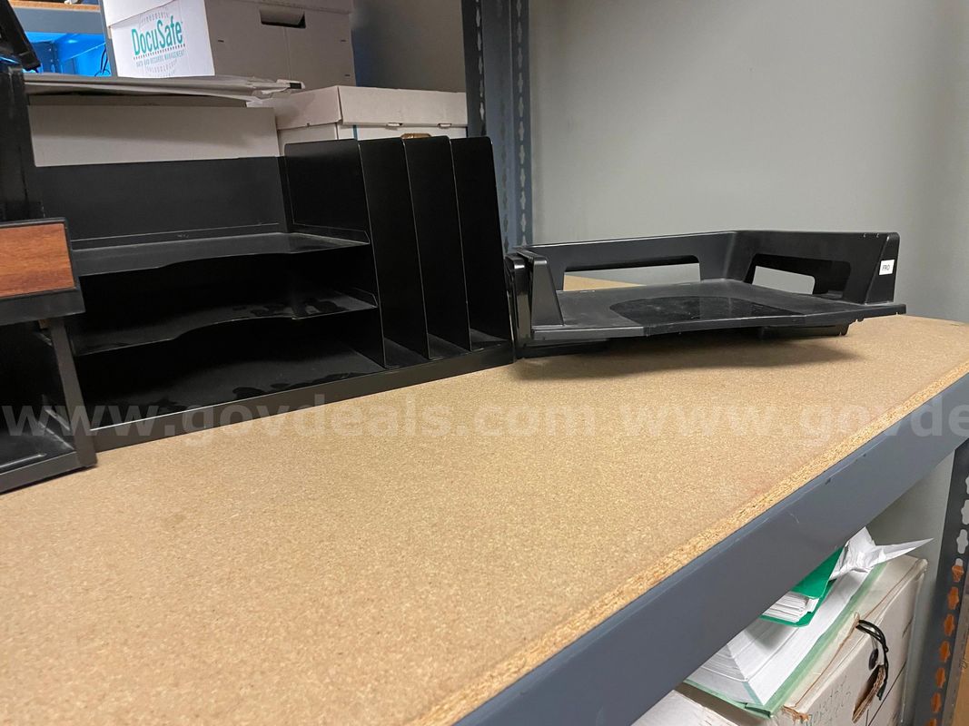 Lot of Desk Top File Holders & Ink Jet Index Card Blanks