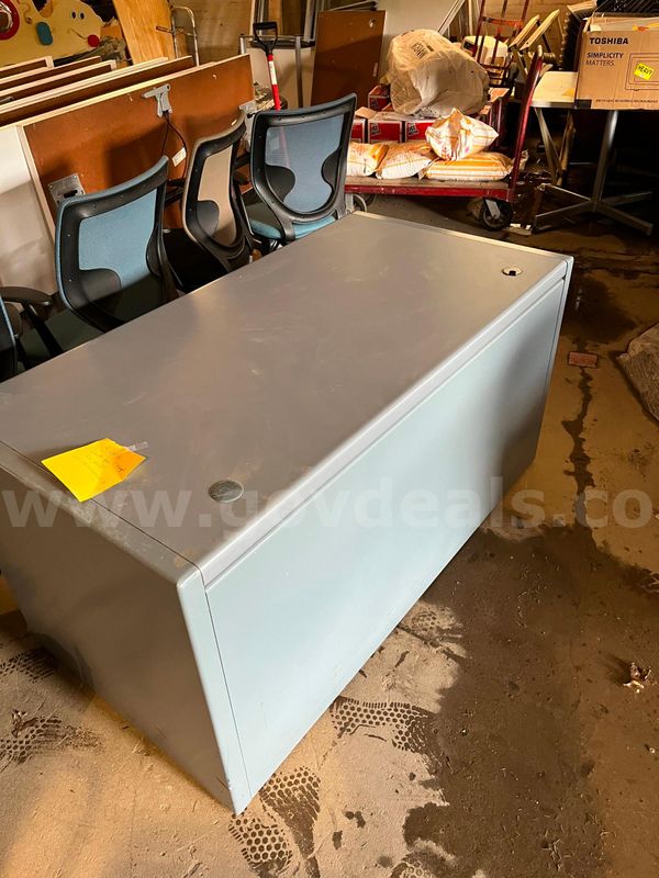 gray desk