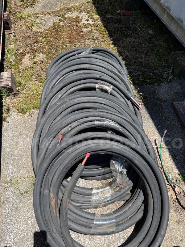 8 spools of copper ac lines with insulation