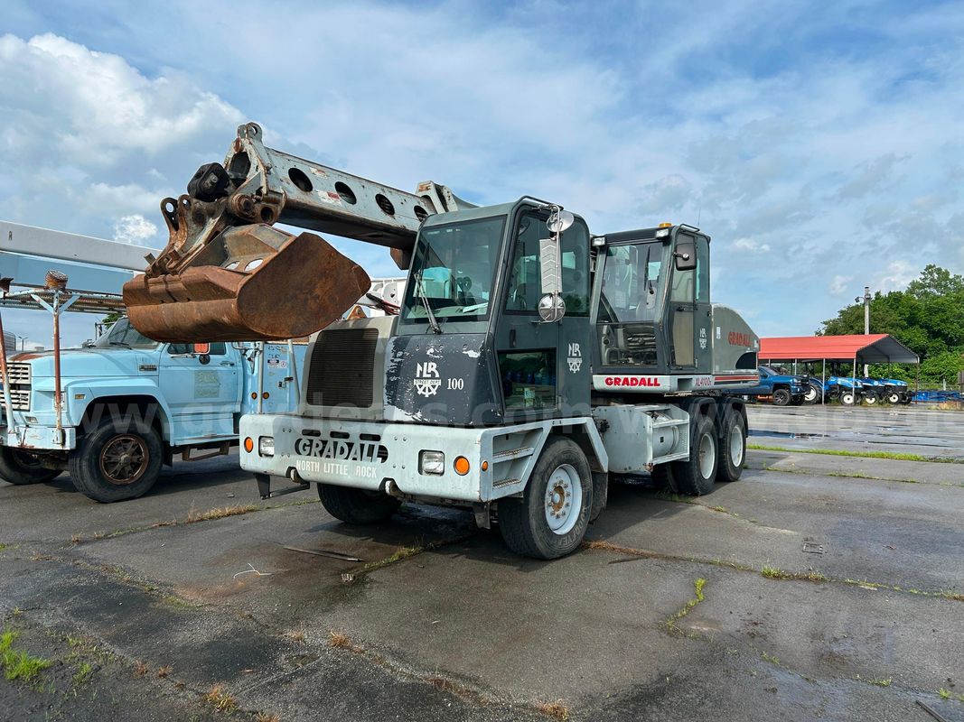 gradall xl 4100 11 wheeled excavator street 100