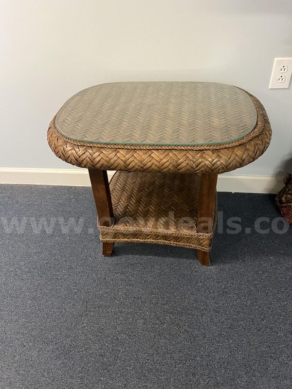 Hall Table with Glass Top