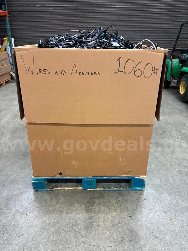 Gaylord of Misc. Wires and Power Adapters, Gross Weight 1060 lbs. (426-23)