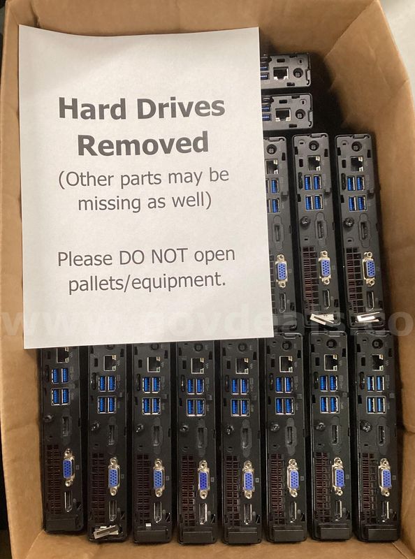 Lot of 18 Computers: HP EliteDesk 800 G2 Mini (Hard Drives Removed) (423-43)