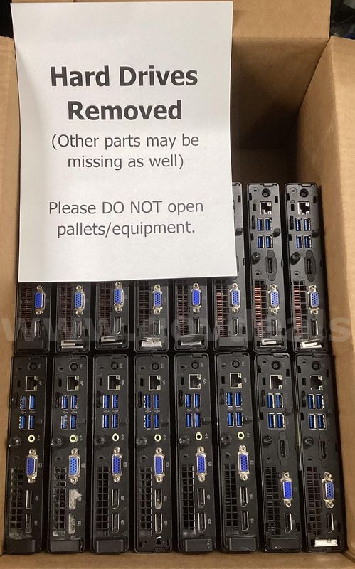 Lot of 19 Computers: HP EliteDesk 800 Mini (Hard Drives Removed) (425-44)