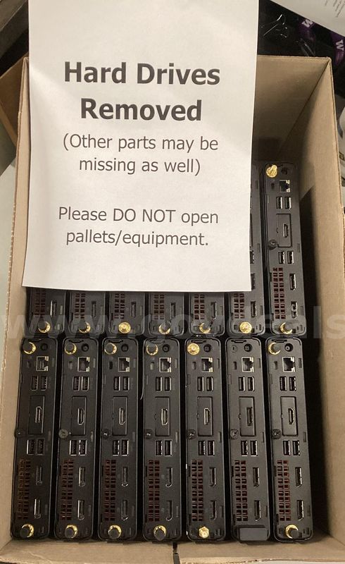 Lot of 16 Computers: HP EliteDesk 800 Mini (Hard Drives Removed) (425-45)