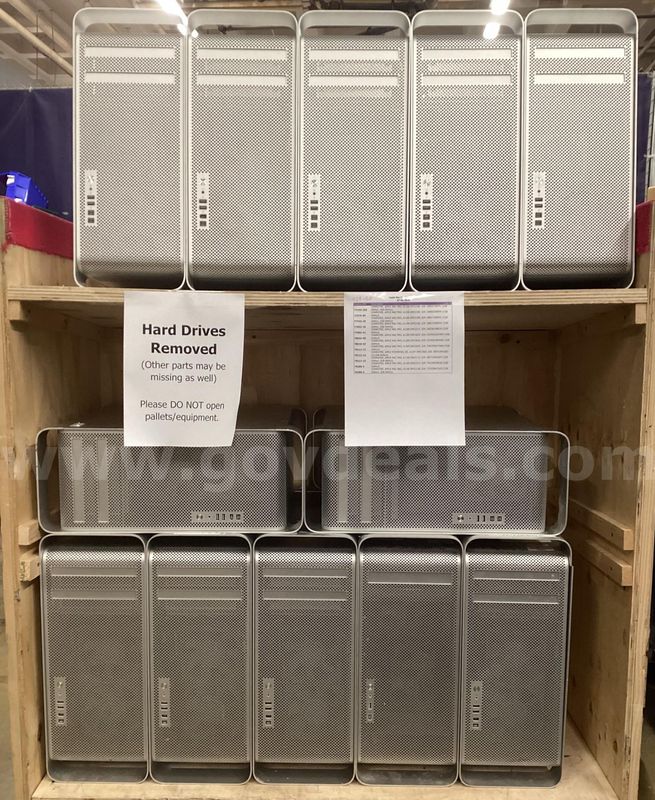 Lot of 12 Computers: Apple PowerMac and Mac Pro (Hard Drives Removed) (425-50)