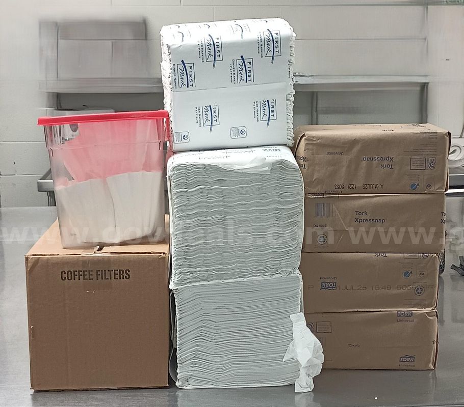 Lot of Napkins and Coffee Filters