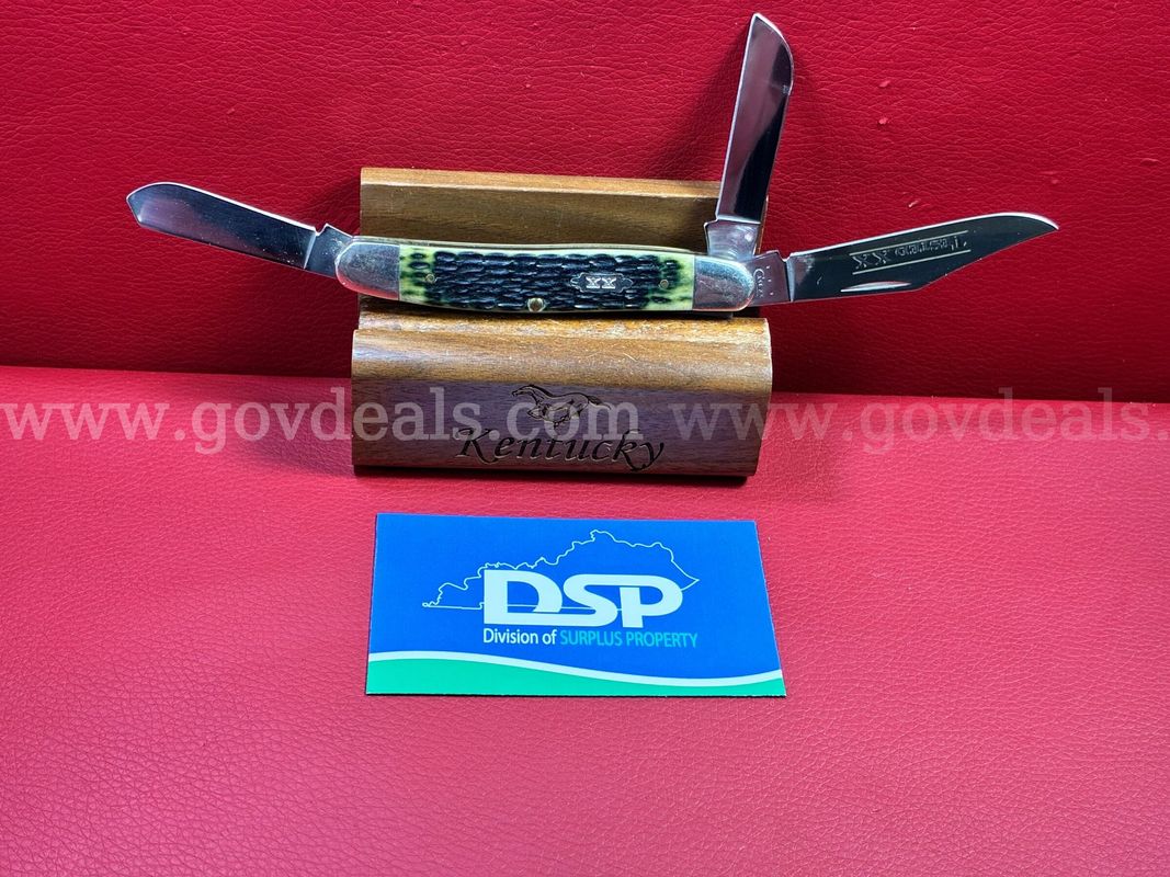 Case XX 6347 Olive Green Bone Stockman Knife/PRE-OWNED/DS18577/99051/TSA