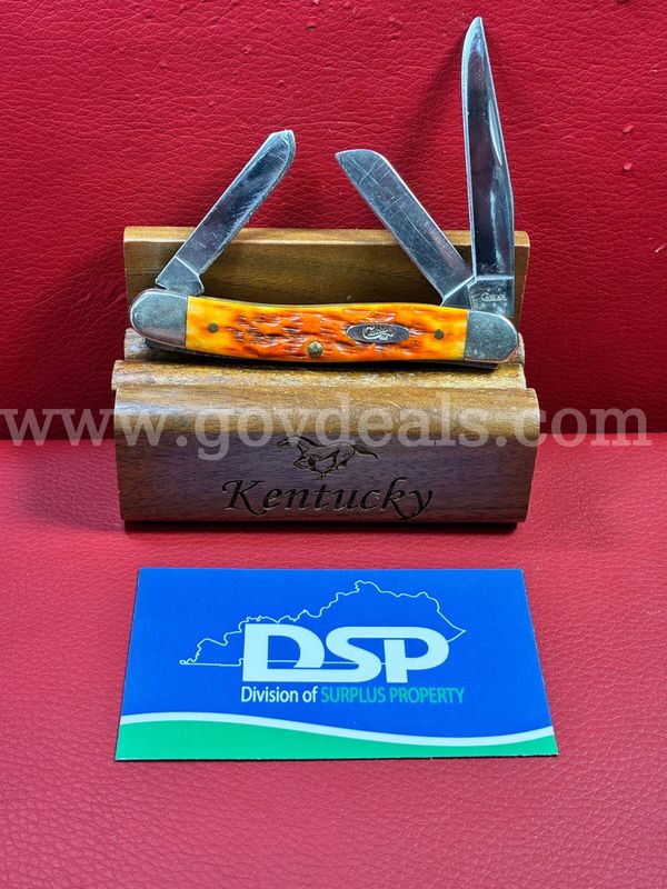 Case XX 6318 Orange Bone Medium Stockman Knife/PRE-OWNED/DS18584/99098/TSA