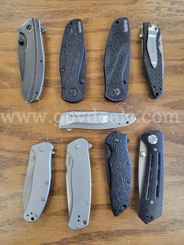 Assortment of Kershaw knives