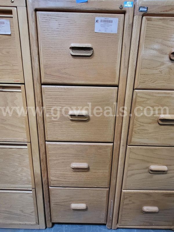 Wood four Drawer File Cabinet